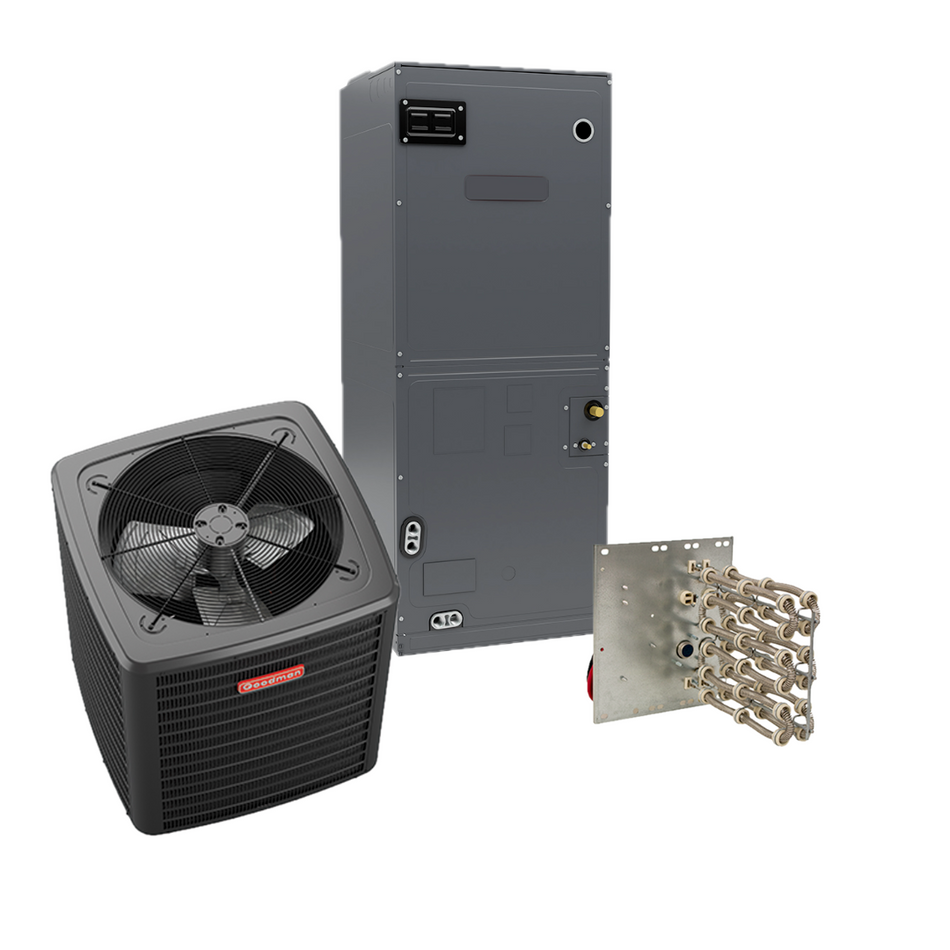 Goodman - 14.3 SEER2 - 3 Ton - Single-Stage Heat Pump System with 36K Air Handler