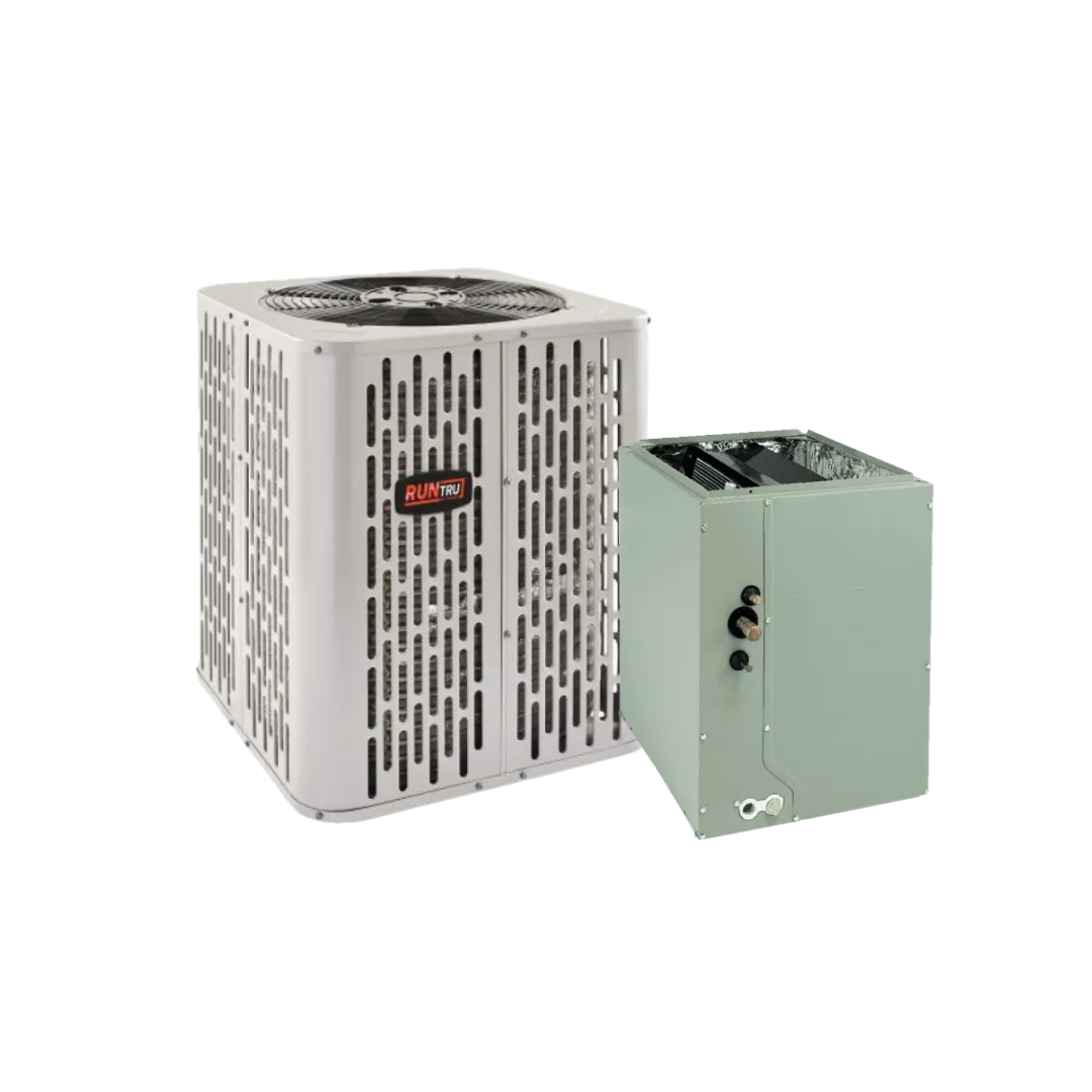 RunTru - 3.5-Ton - 15.2 SEER2 - Single-Stage - Condenser and '004' Coil Bundle