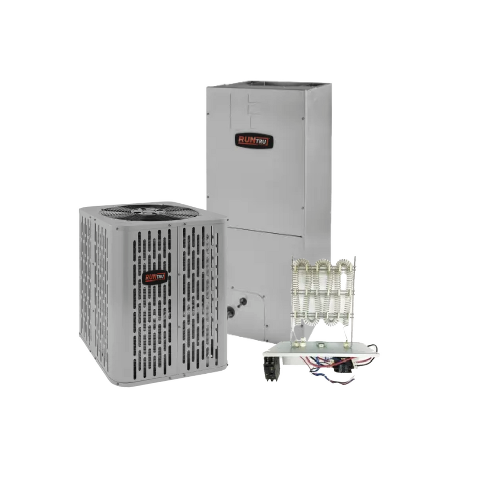 RunTru - 14.3 SEER2 - 3 Ton - Single-Stage Heat Pump System with 24K-42K Air Handler